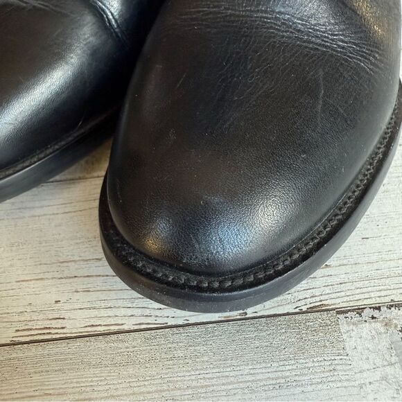 Tory Burch Blaire Tall Riding Boots Women’s Size 6 Black Leather Gold Hardware - Picture 10 of 16